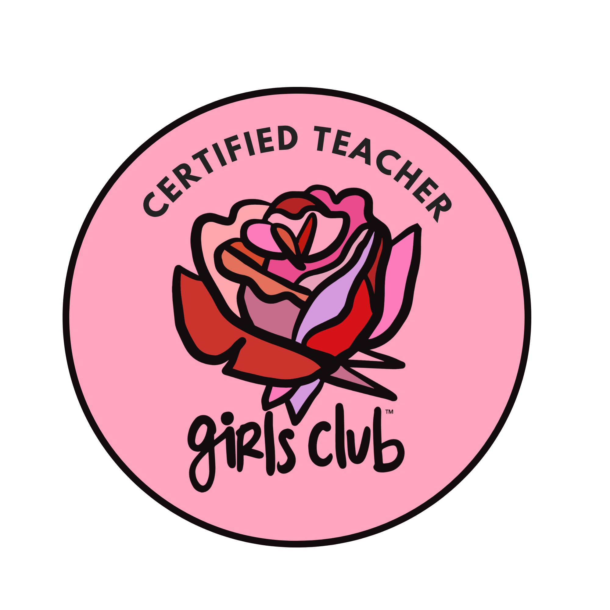 Instagram post: Girls Club certified teacher badge
